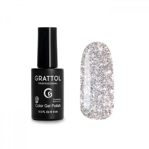 -  Grattol Color Gel Polish Bright Silver 9