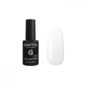 Grattol Color Gel Polish White 001